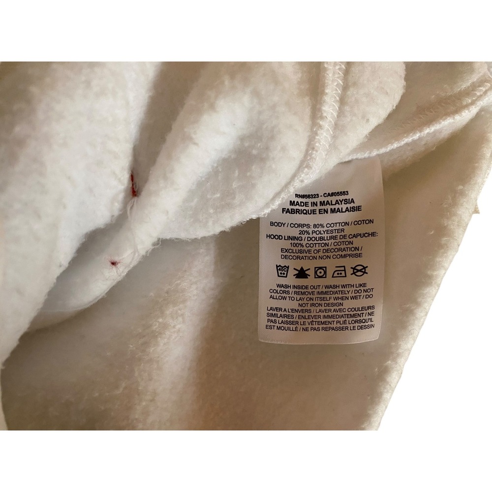 Nike Hike Man Graphic Hoodie Jacket Men's L White Gray Retro Reissue Pullover - Picture 4 of 5